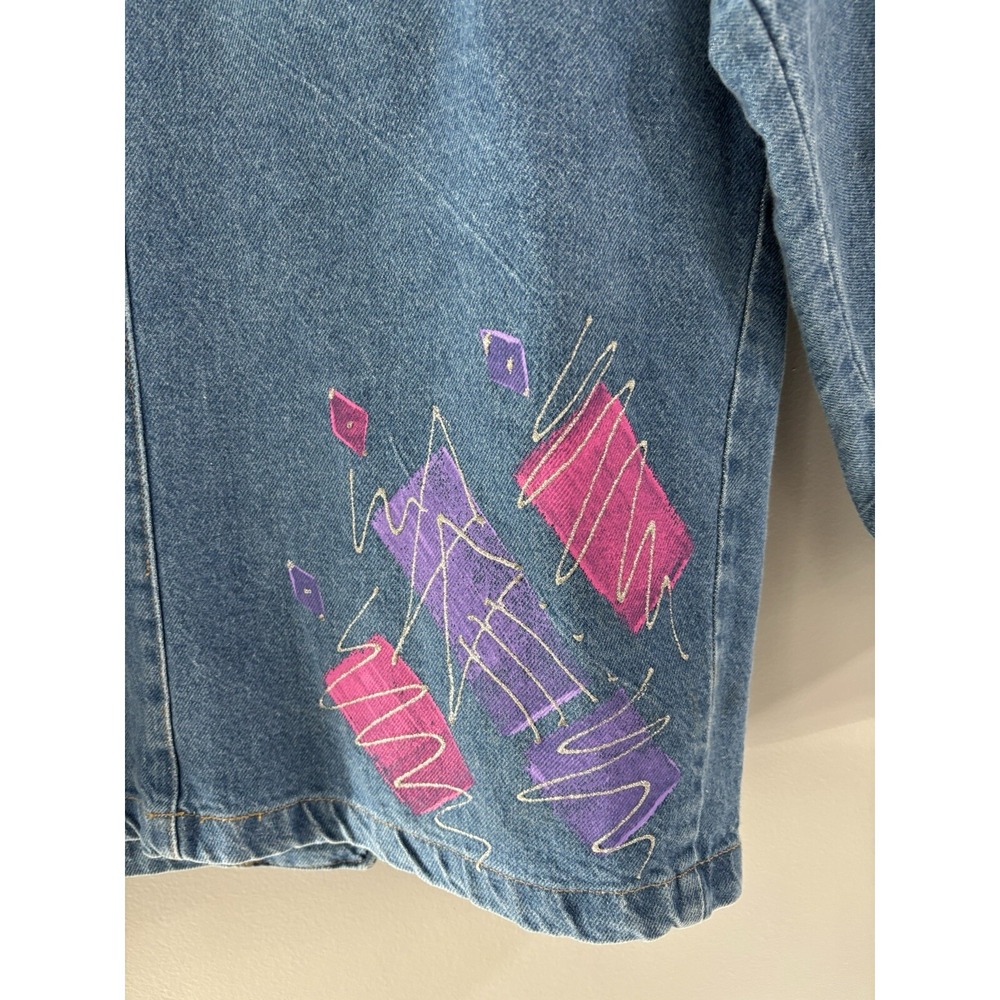 Vintage Sunbelt Sportswear Painted Denim Jacket Size‎ Medium - Picture 13 of 16